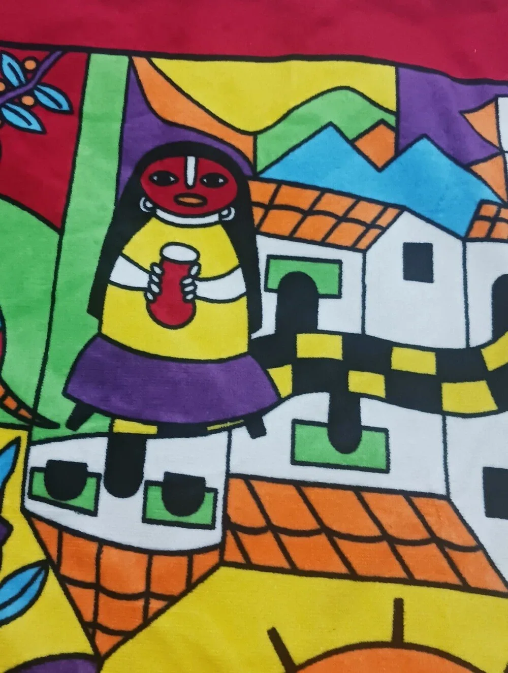 Xl Beach Towel Folksy Signed